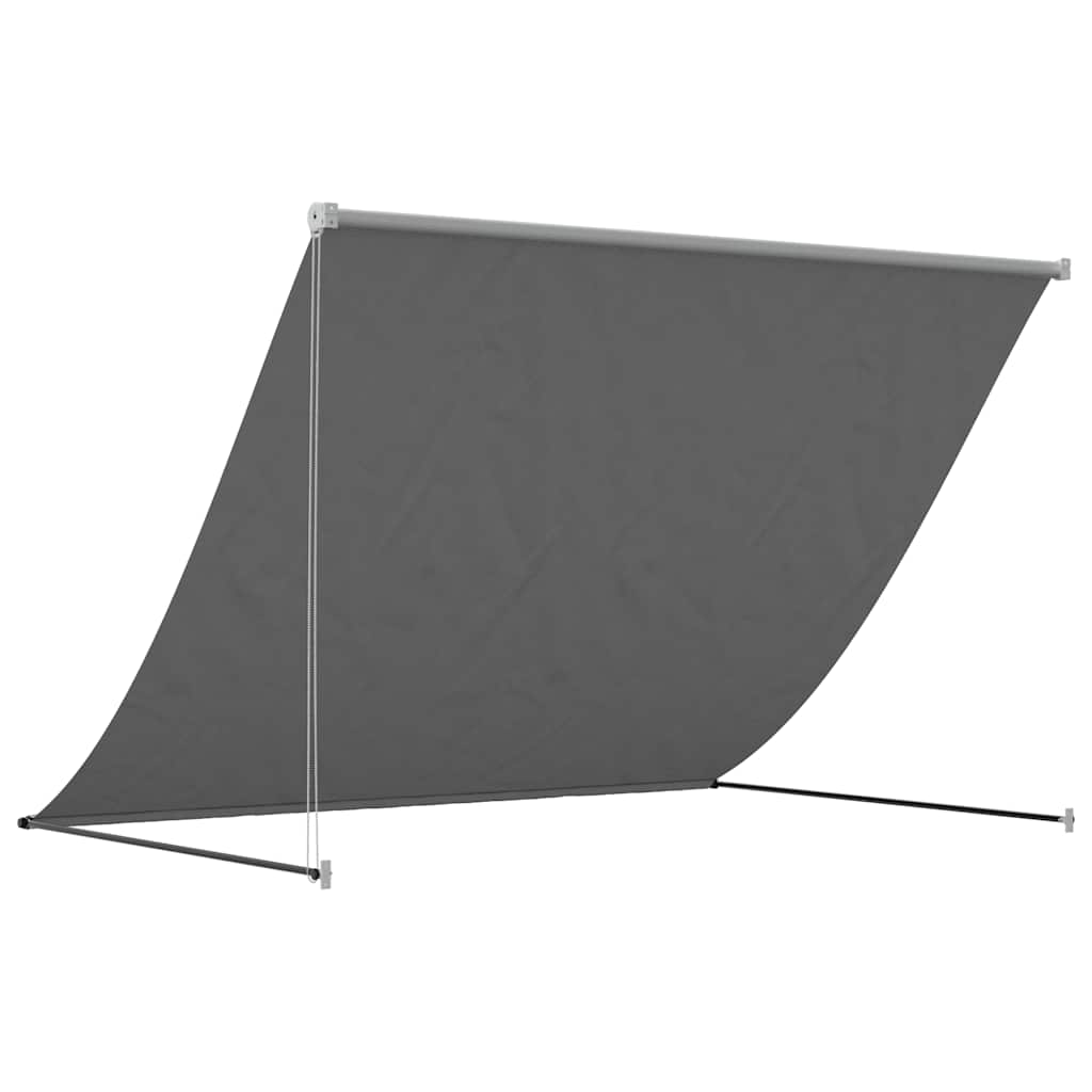Retractable Awning Anthracite - Fabric and Steel | Fabric finish