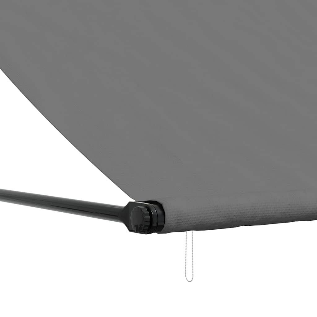 Retractable Awning Anthracite - Fabric and Steel, Fabric finish