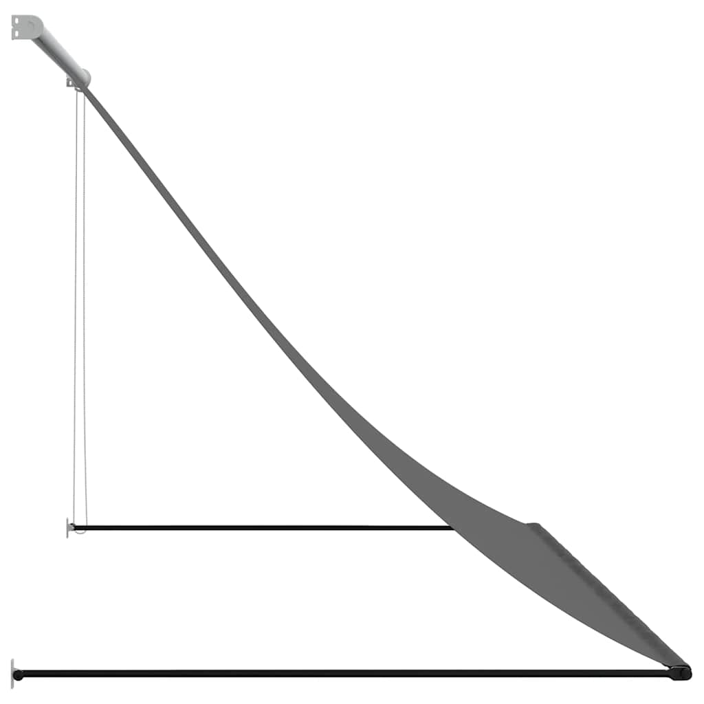 Retractable Awning Anthracite Fabric and Steel | Window & Door Awnings