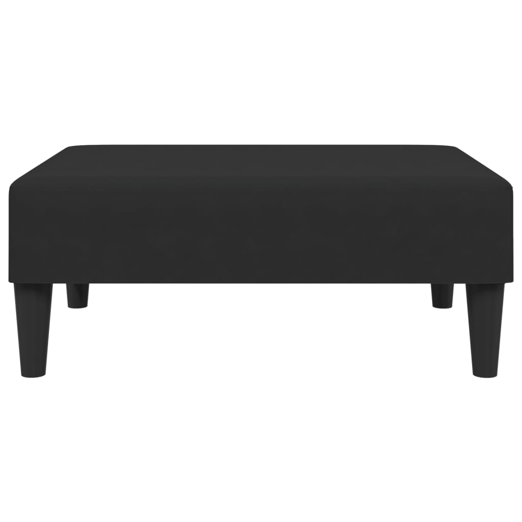 Foot Rests - Footstool Black Velvet