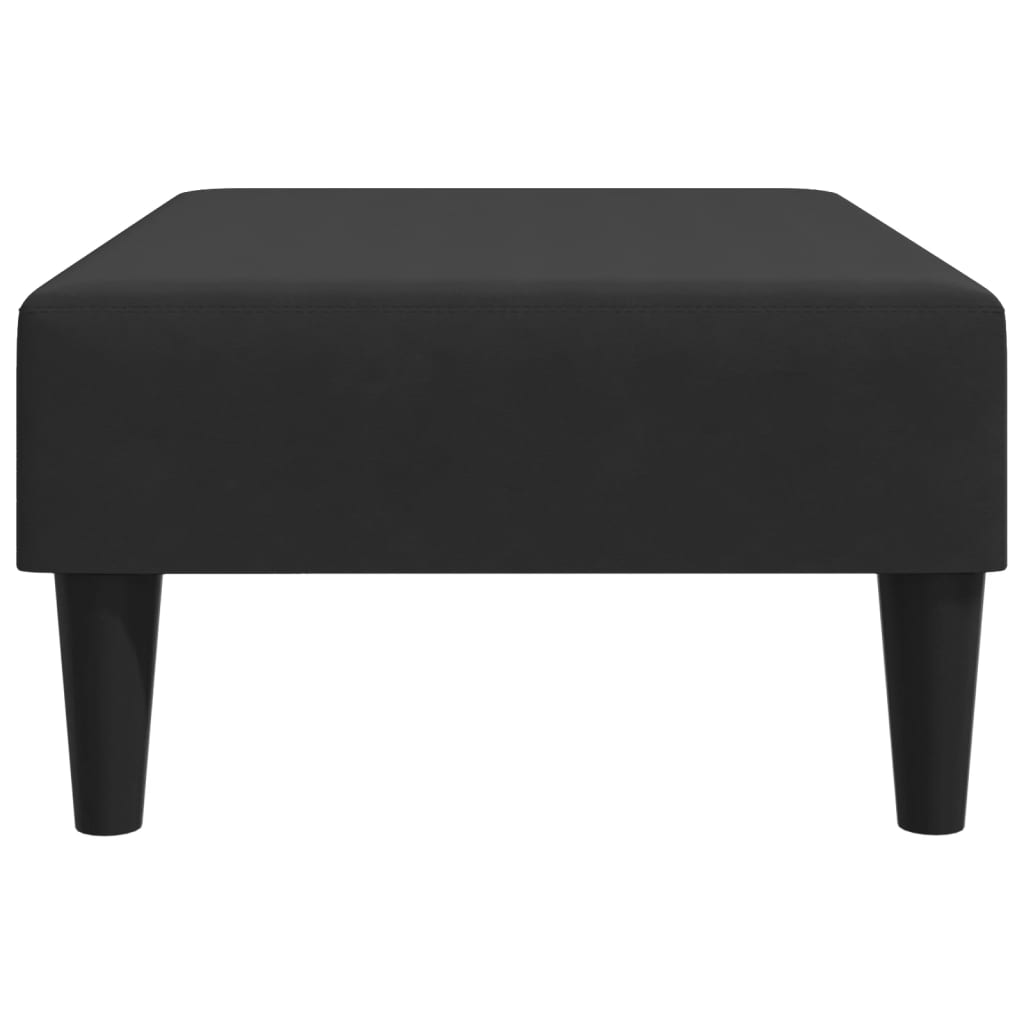 Velvet finish - Footstool Black Velvet