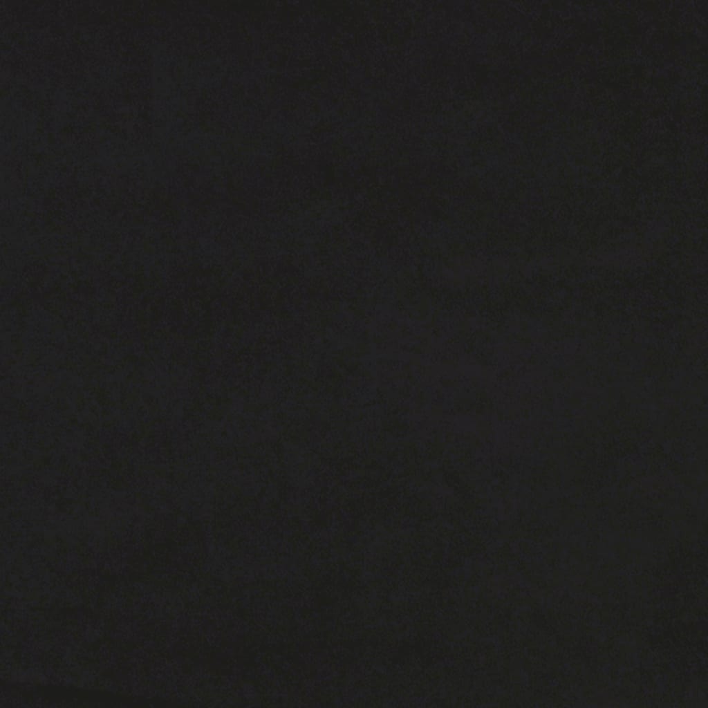 Footstool Black Velvet | Black colour