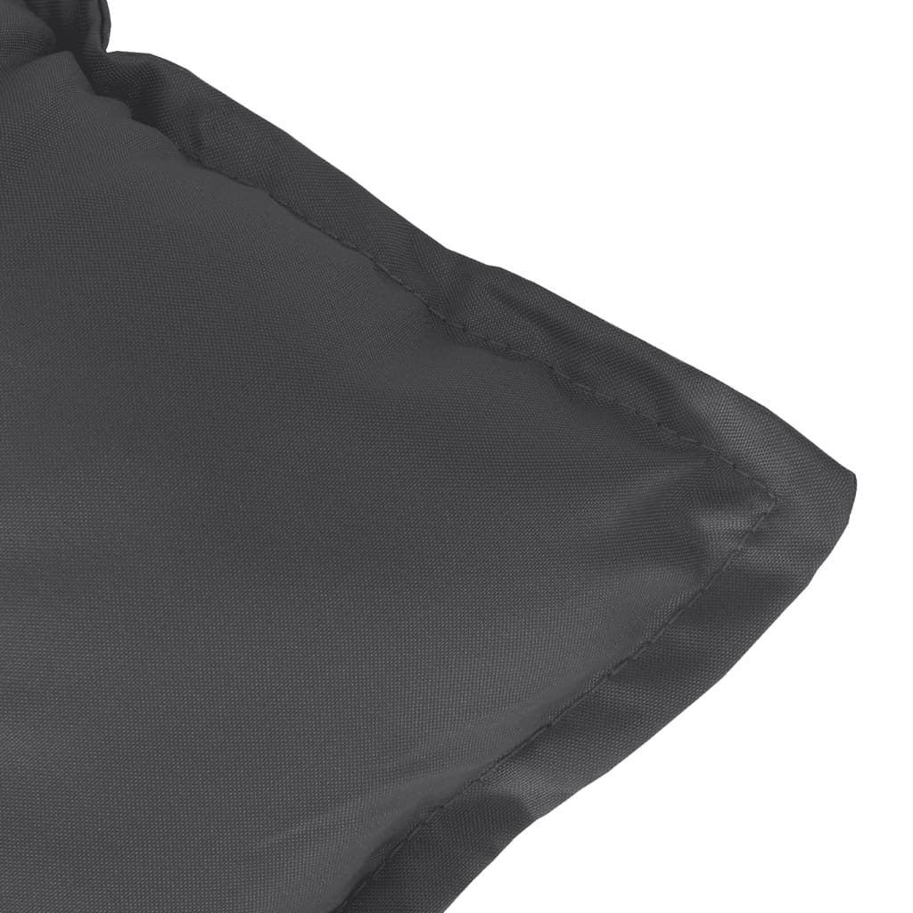 Highback Chair Cushions 6 pcs Melange Anthracite Fabric, 6 Pcs
