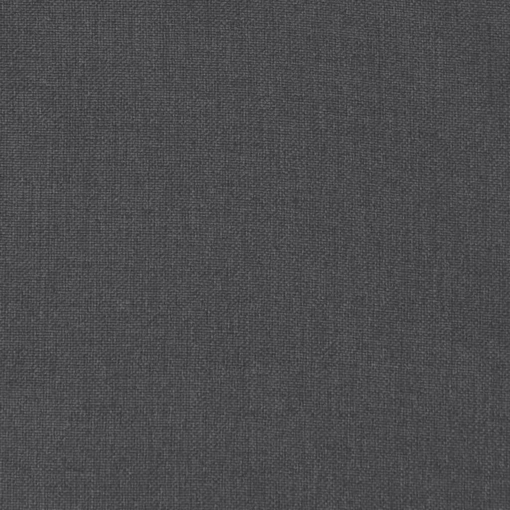 Highback Chair Cushions 6 pcs Melange Anthracite Fabric, Fabric finish