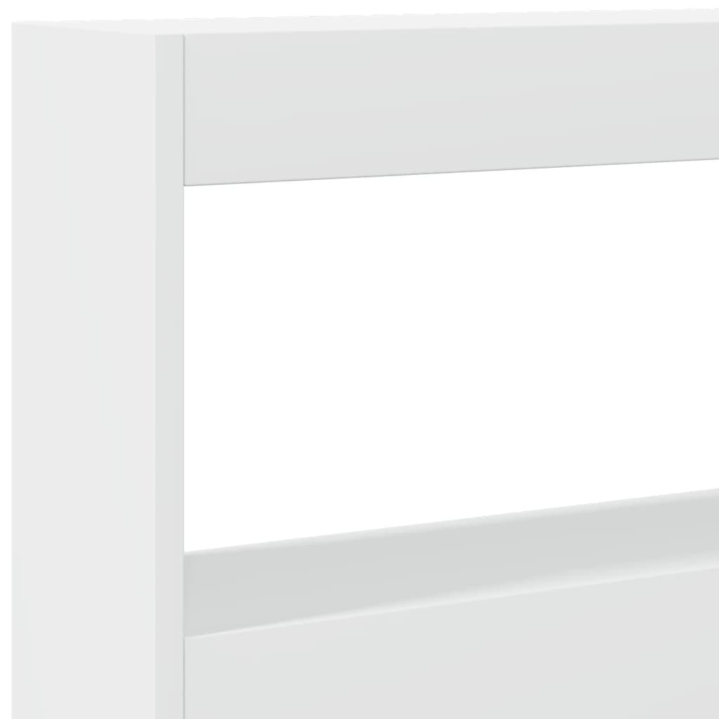 LED Headboard Cabinet White 160cm | Simpledeals