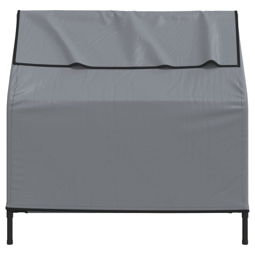 Dog House Anthracite Oxford Fabric and Steel | Fabric finish