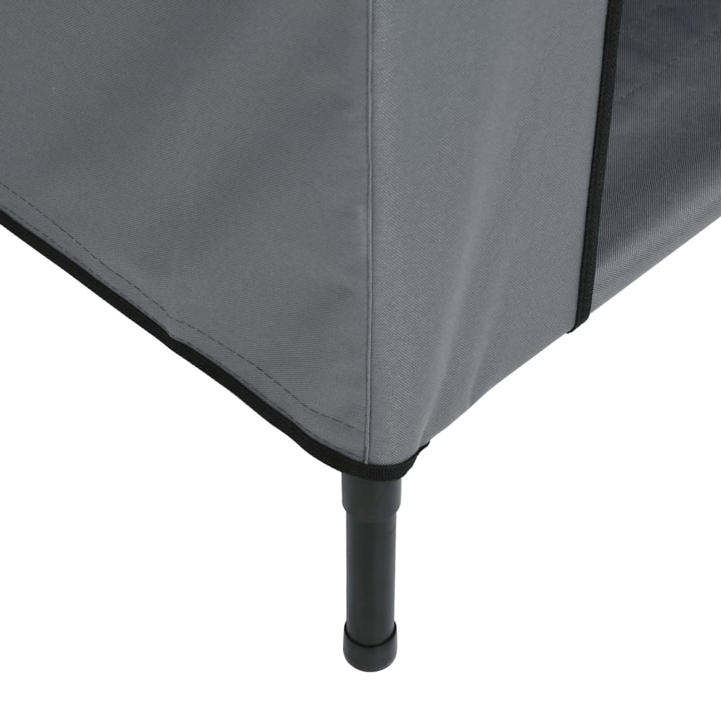 Dog House Anthracite Oxford Fabric and Steel with Fabric finish