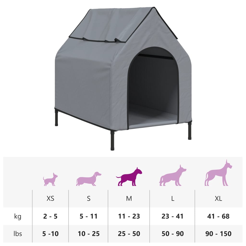 Dog Houses - Dog House Anthracite Oxford Fabric and Steel - photo 11