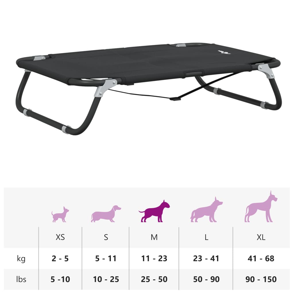 Dog Beds - Dog Bed Foldable Anthracite - Oxford Fabric and Steel - photo 11