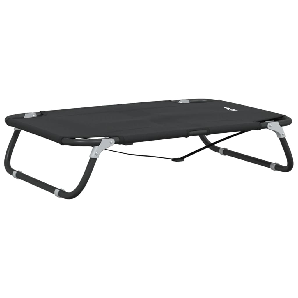 Dog Bed Foldable Anthracite - Oxford Fabric and Steel, Fabric finish