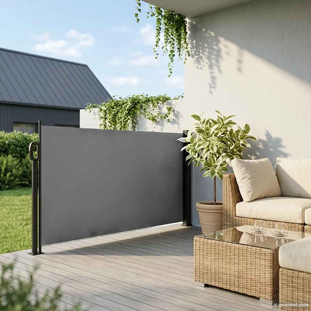 Retractable Side Awning 100x300cm Anthracite | Simpledeals