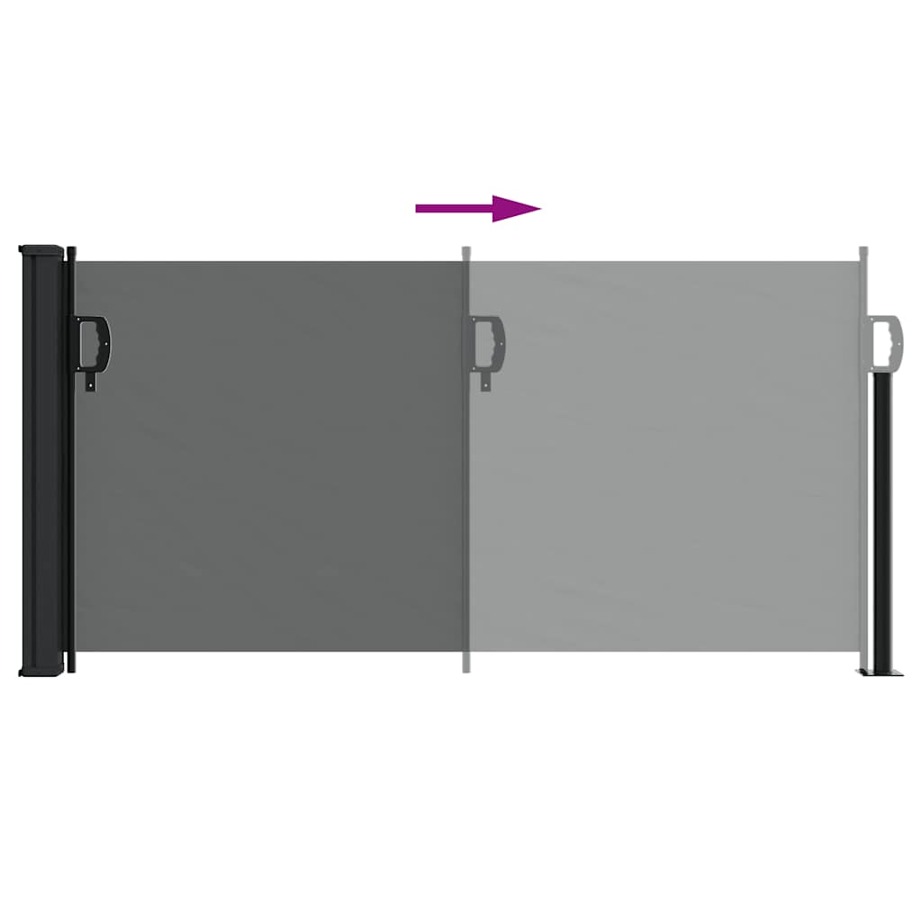 Retractable Side Awning 100x300cm Anthracite | Simpledeals