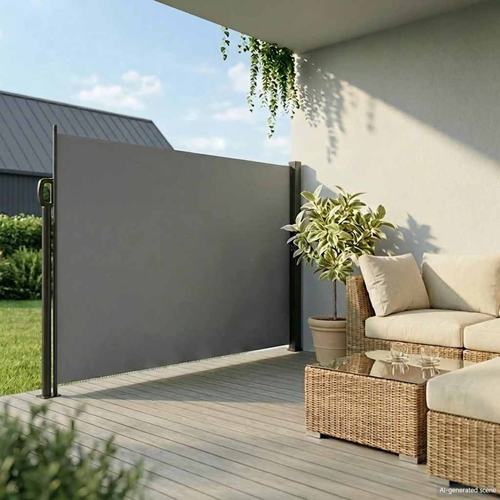 Retractable Side Awning 200x300cm Anthracite | Simpledeals