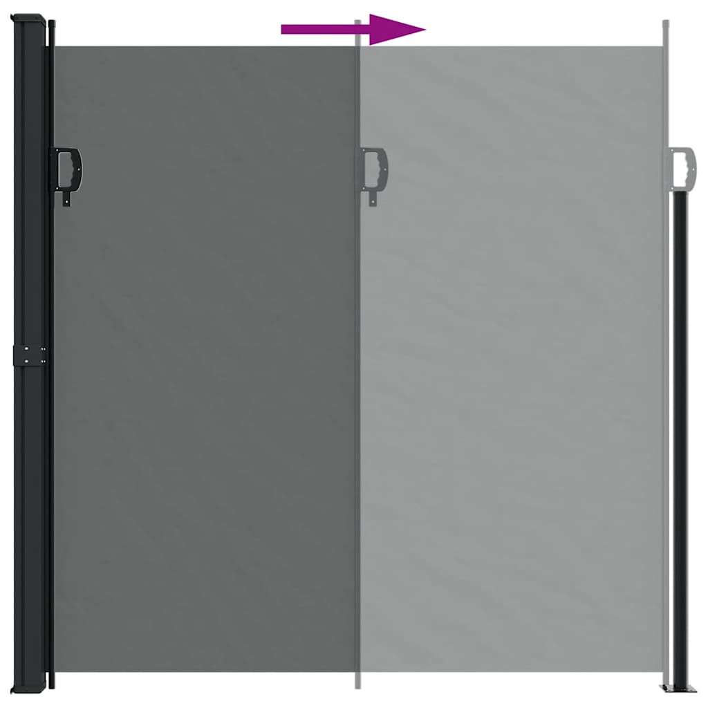 Retractable Side Awning 200x300cm Anthracite | Simpledeals