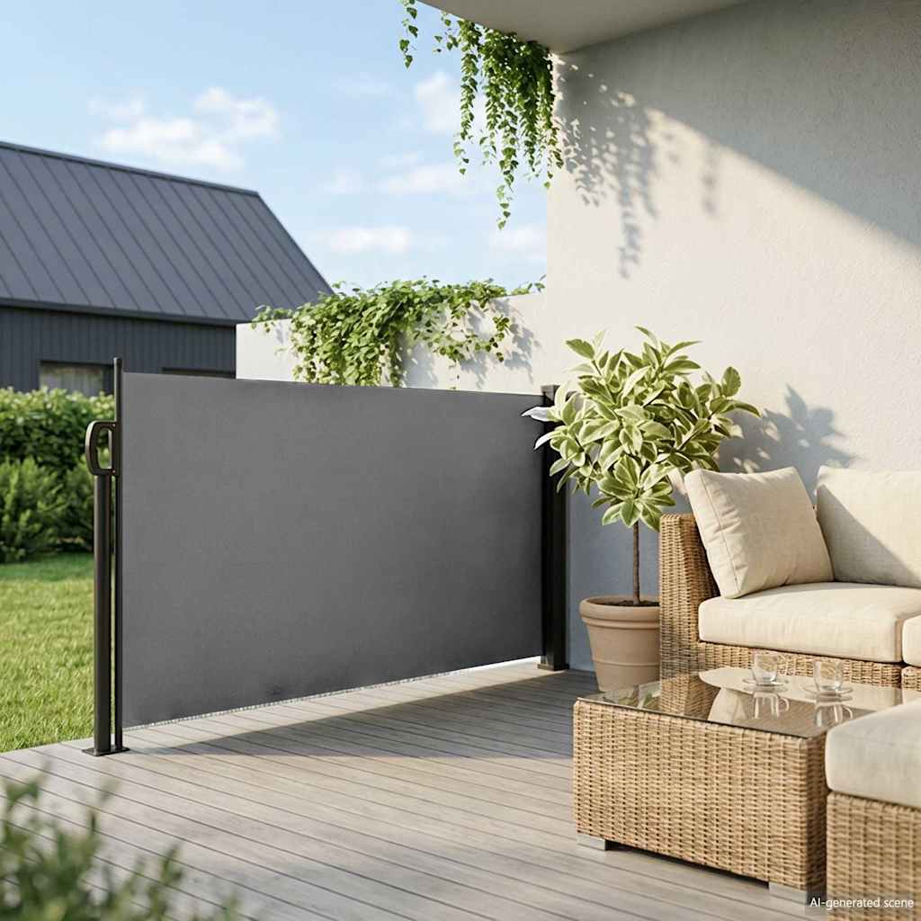 Retractable Side Awning 100x500cm Anthracite | Simpledeals
