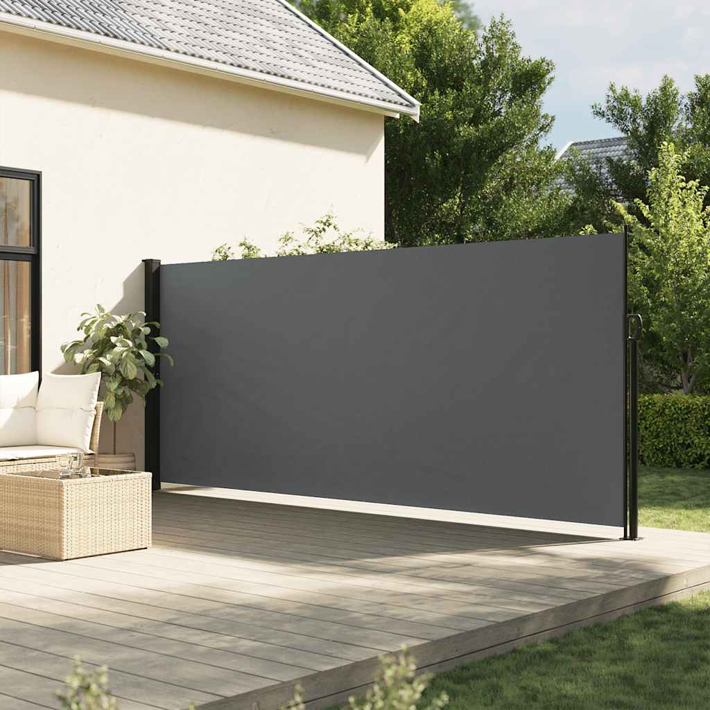 Retractable Side Awning 160x500cm Anthracite | Simpledeals