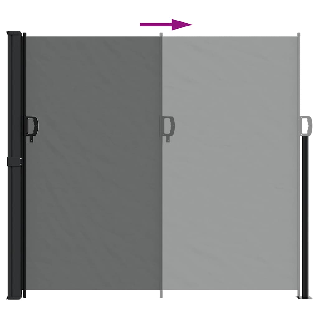 Retractable Side Awning Privacy Screen 180x500cm | Simpledeals