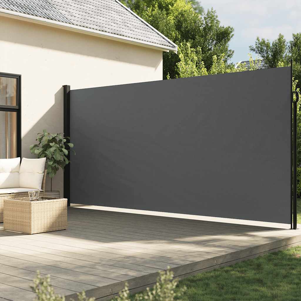 Retractable Side Awning 220x500cm Anthracite | Simpledeals