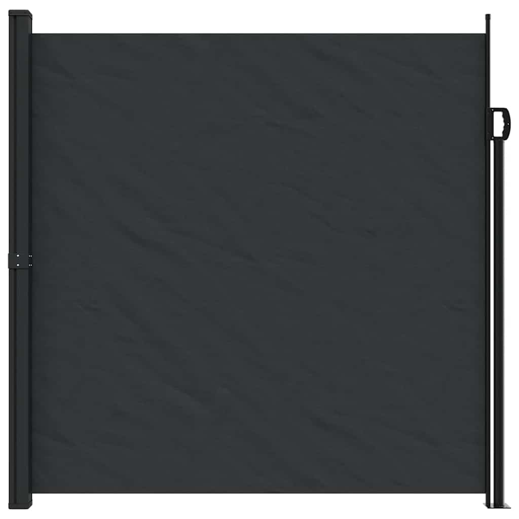 Retractable Side Awning 200x600cm Black | Simpledeals