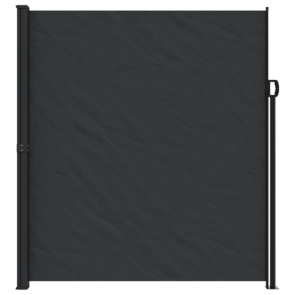 Retractable Side Awning 220x600cm Black | Simpledeals