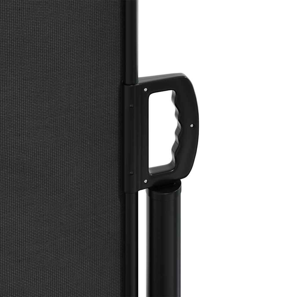 Retractable Side Awning 220x600cm Black | Simpledeals