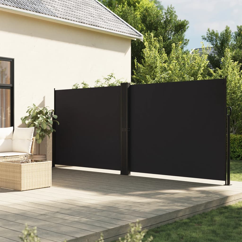 Retractable Side Awning - Black - A