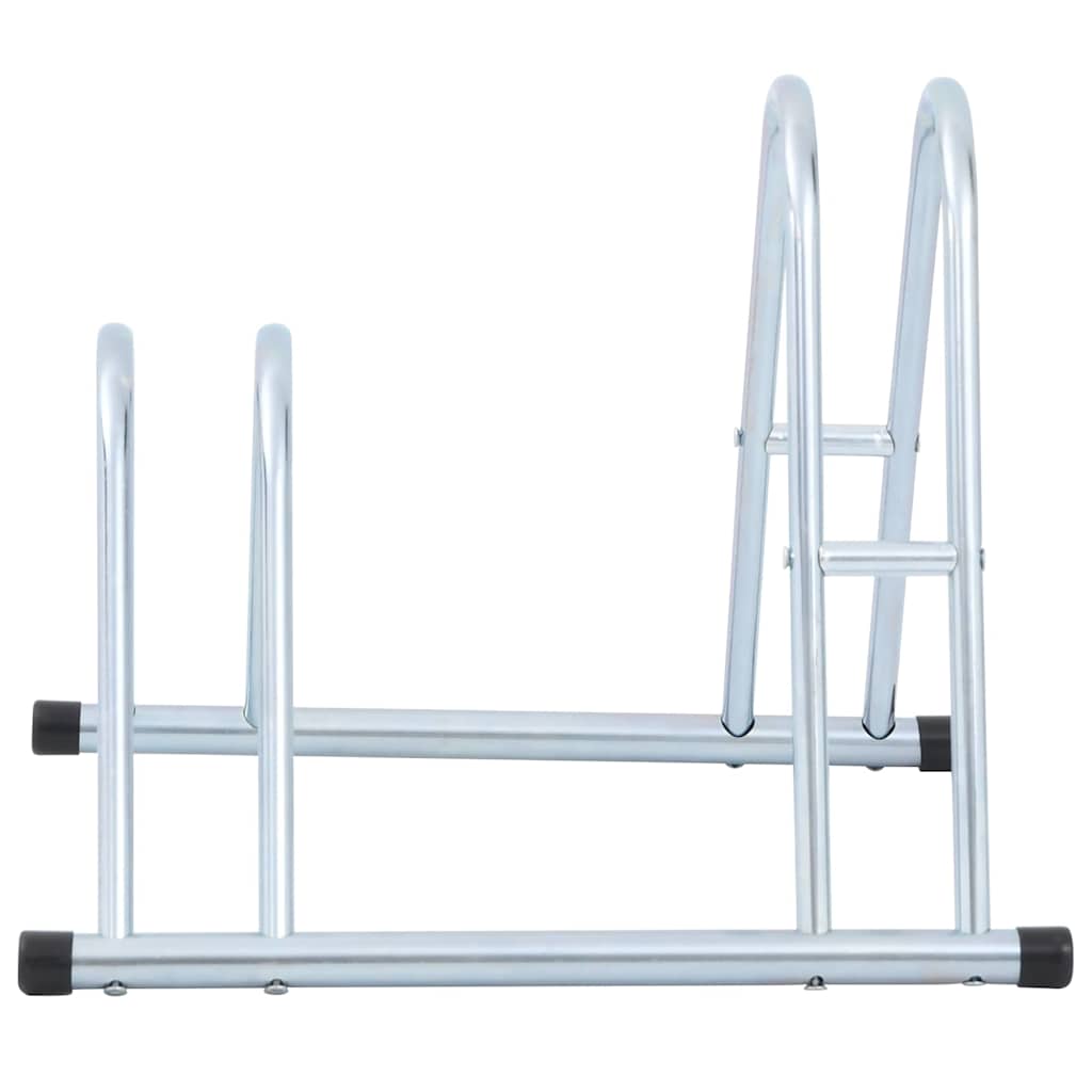Bicycle Stands & Storage - Bicycle Stand for 2 Bikes Floor Freestanding Galvanised Steel