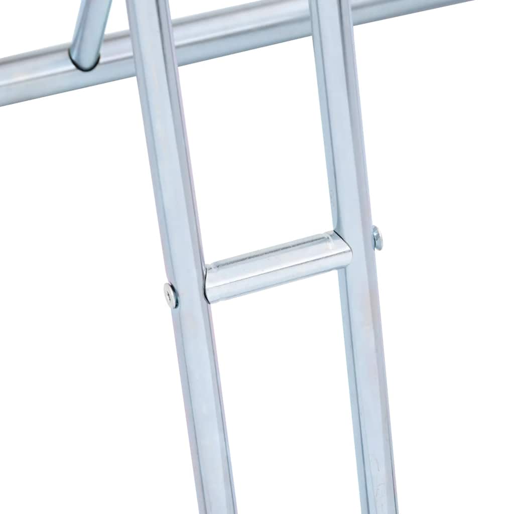Bicycle Stand for 2 Bikes Floor Freestanding Galvanised Steel, Steel finish