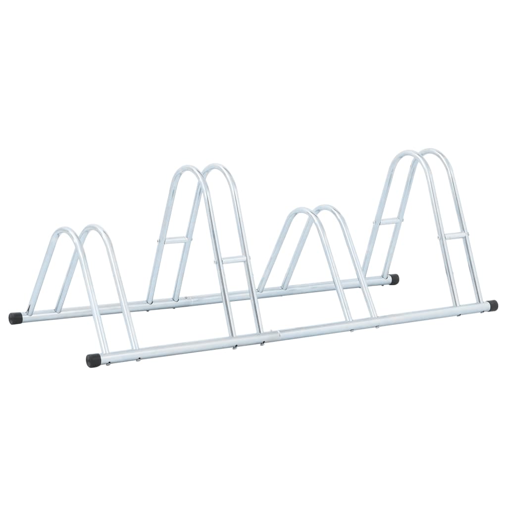Bicycle Stand for 4 Bikes Floor Freestanding Galvanised