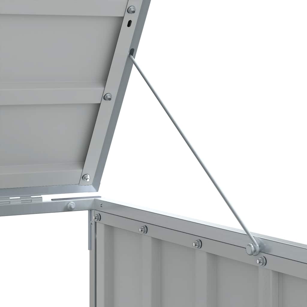 Wheelie Bin Storage for Double Bins Rubbish Trash Can Shed Grey Steel - Versatile and Stylish | Steel finish