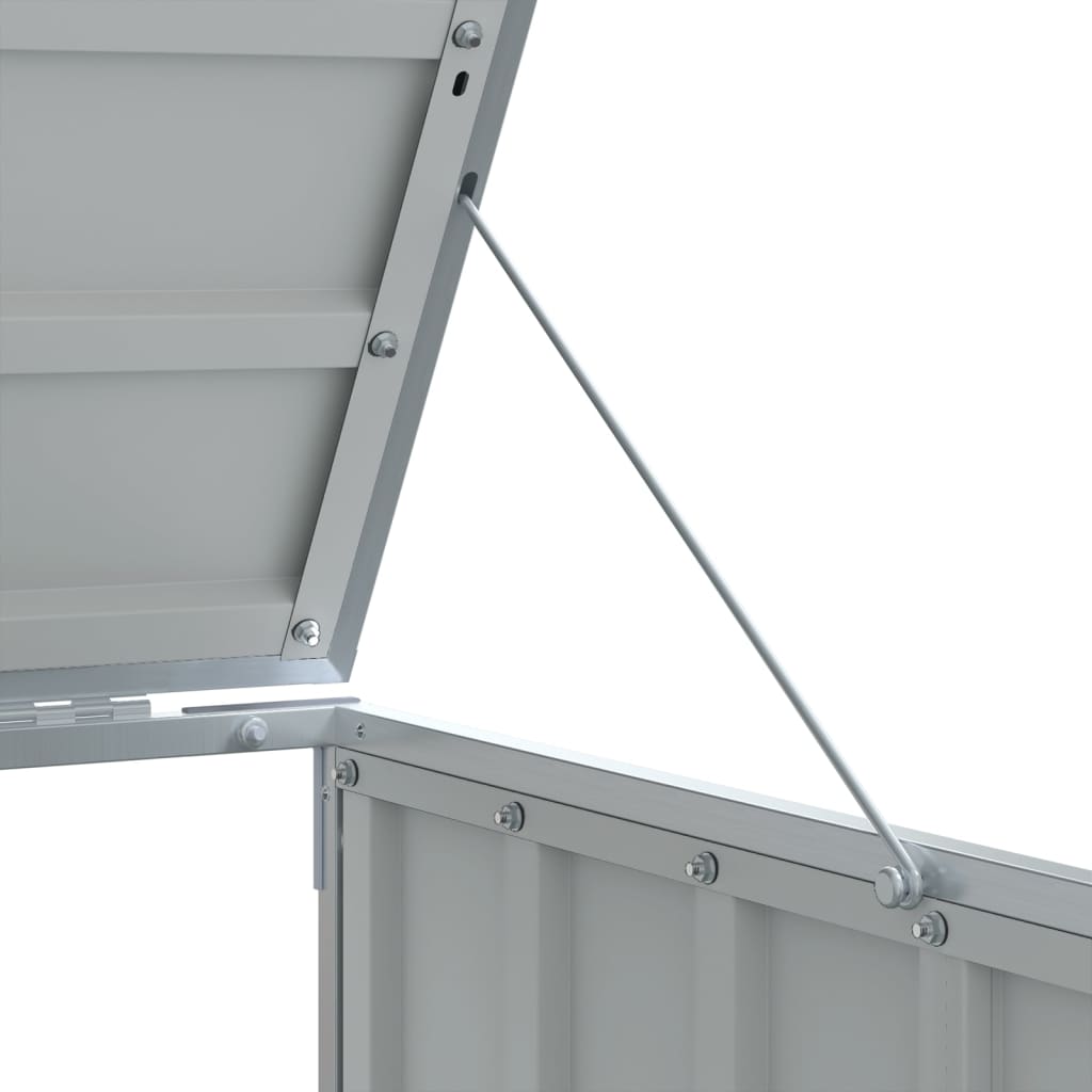 Wheelie Bin Storage for Double Bins Rubbish Trash Can Shed Grey Steel - Versatile and Stylish, Waste Contain - photo 21