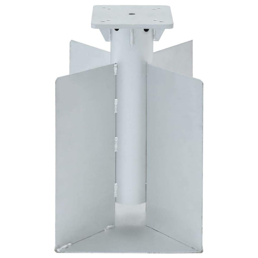 In-Ground Parasol Base - Silver Steel | Steel finish