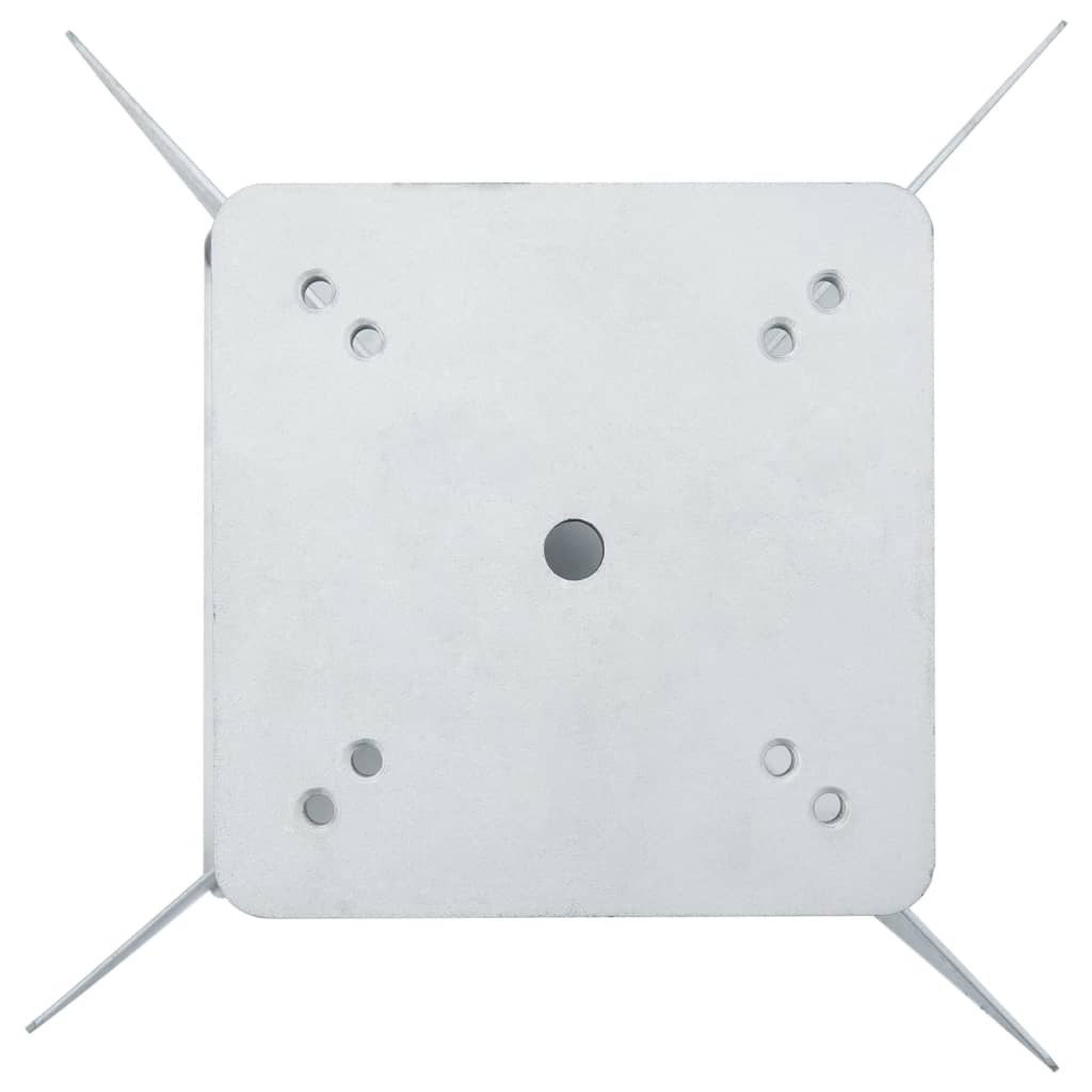 Outdoor Umbrella Bases - In-Ground Parasol Base - Silver Steel