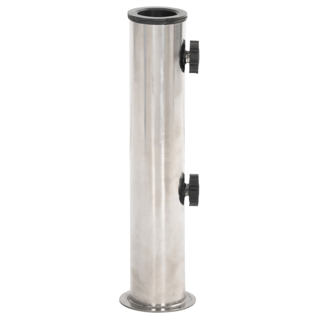 Parasol Base Pole Silver Stainless Steel | Steel finish