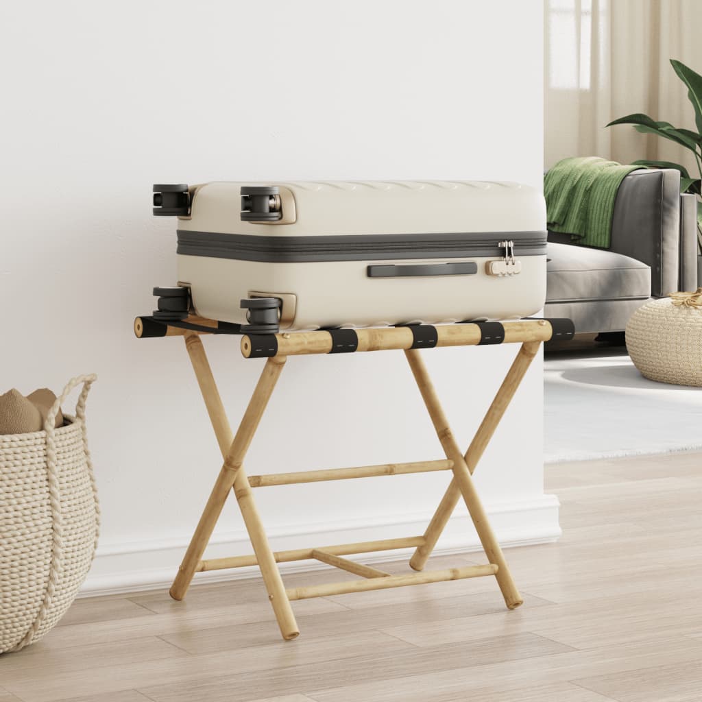 Luggage Racks & Stands - Folding Luggage Rack Bamboo
