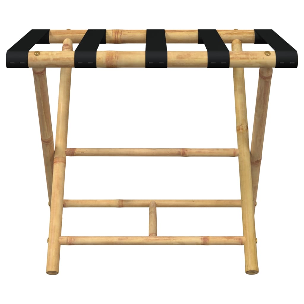 Folding Luggage Rack Bamboo | Luggage Racks & Stands