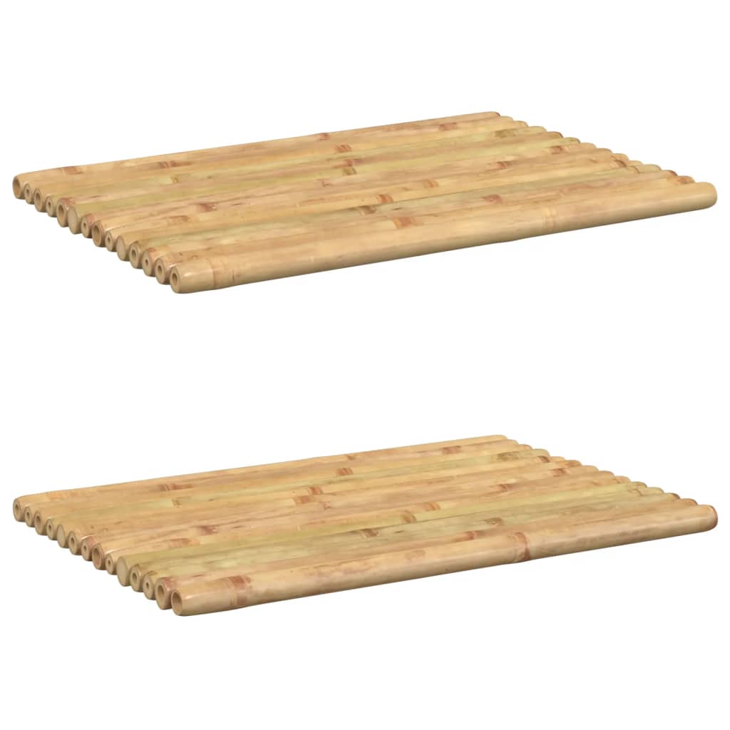 2 Pcs - Bath Mats 2 pcs - Bamboo