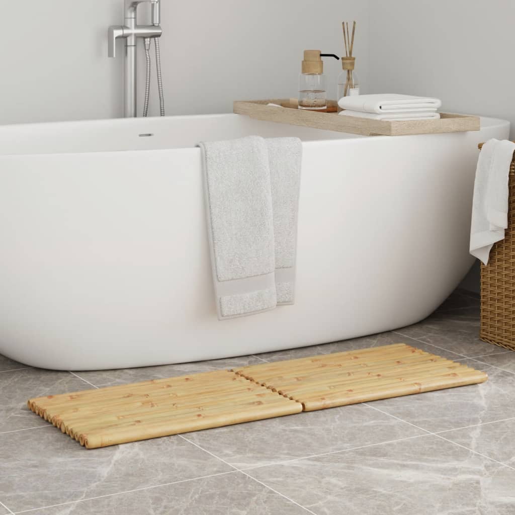 Bath Mats 2 pcs - Bamboo | Bamboo finish