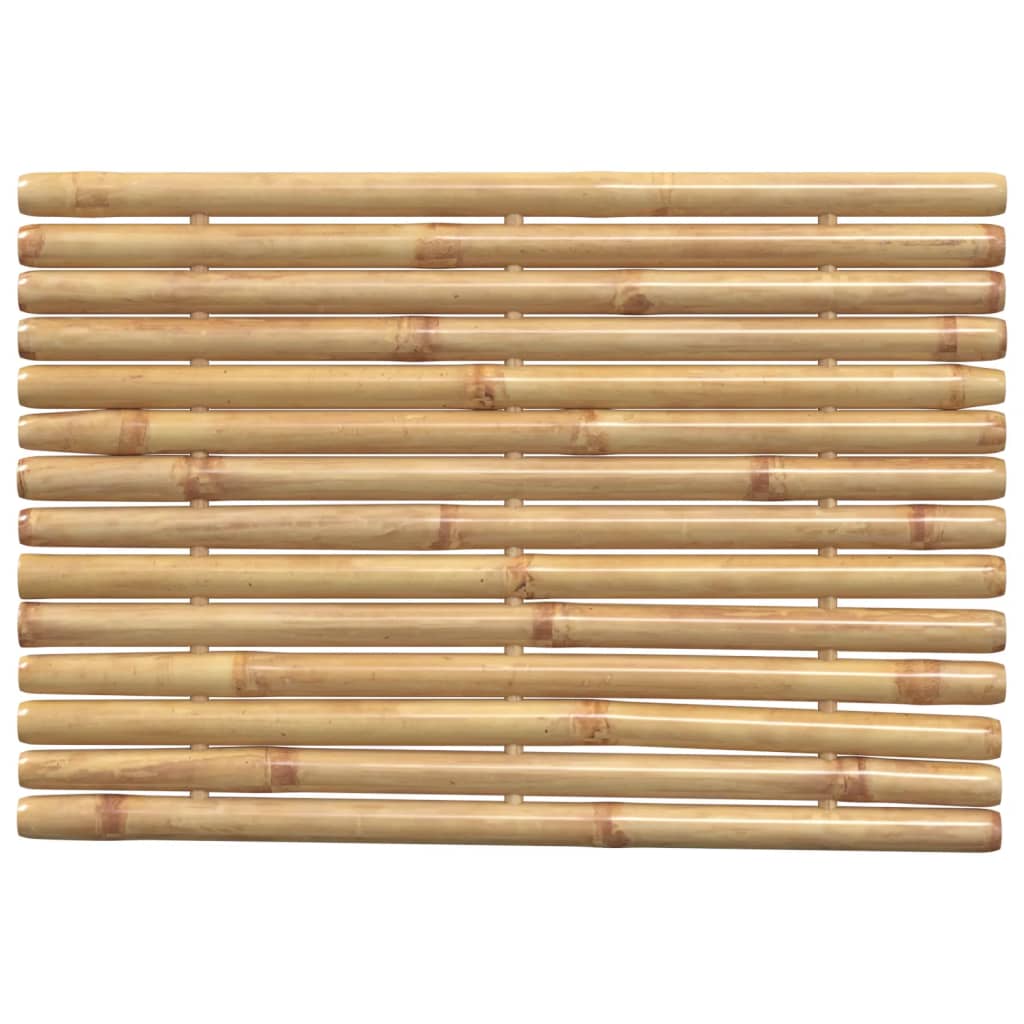 Bath Mats 2 pcs Bamboo, 2 Pcs
