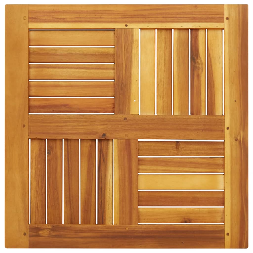 Stylish Table Top Square Solid Wood Acacia