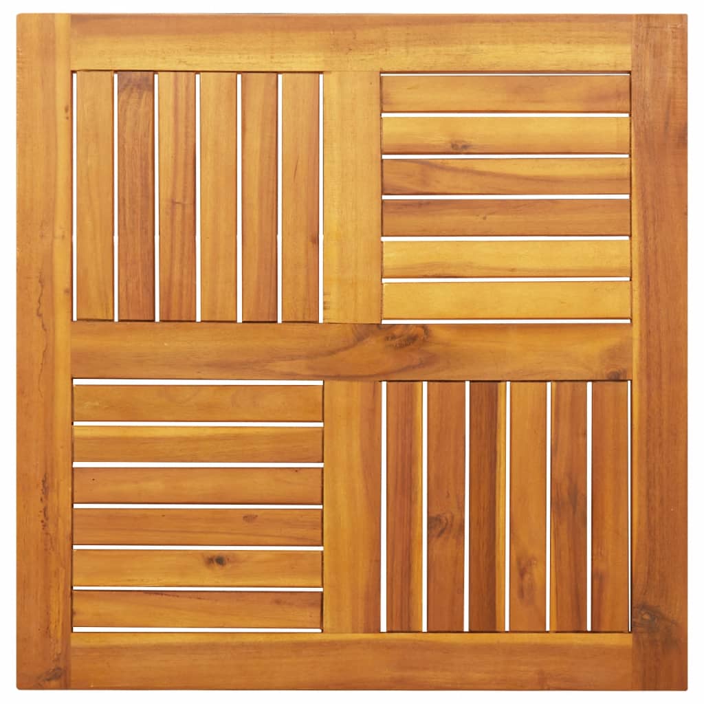 Wood finish - Table Top Square Solid Wood Acacia