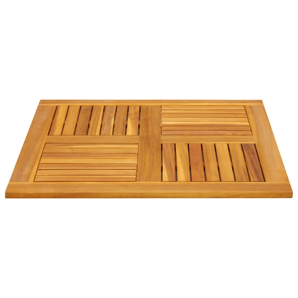 Wood finish - Stylish Table Top Square - Solid Wood Acacia