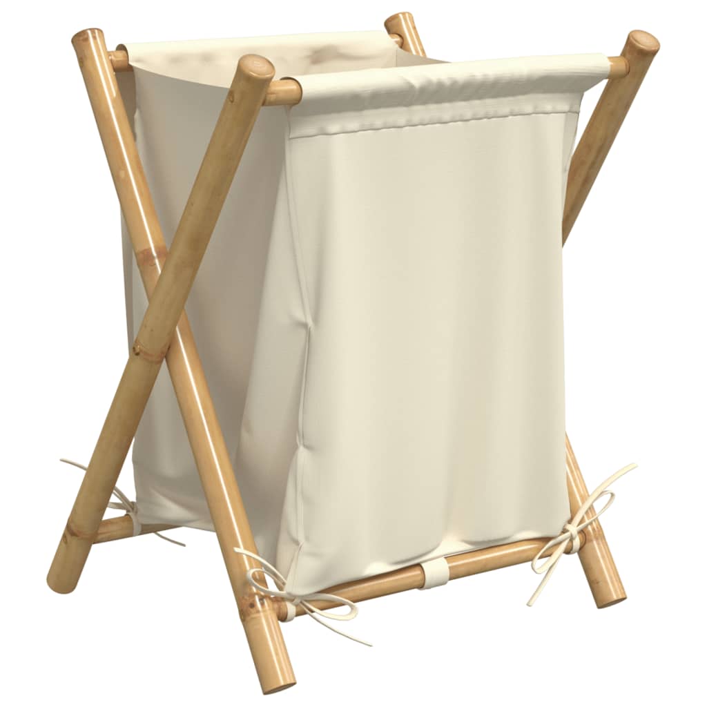 Cream colour - Laundry Basket Cream White Bamboo