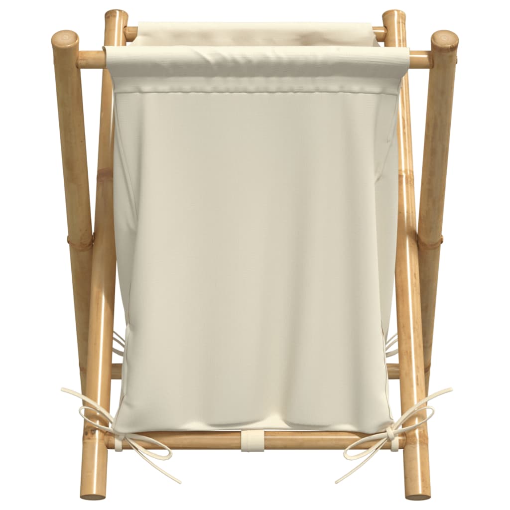 Home & Garden > Household Supplies > Laundry Supplies > Laundry Baskets - Laundry Basket Cream White Bamboo