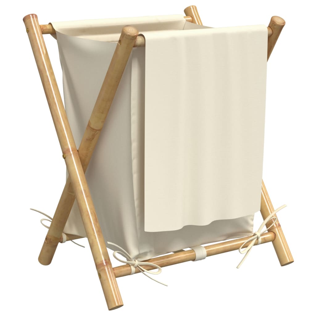 Laundry Basket Cream White Bamboo | Home & Garden > Household Supplies > Laundry Supplies > Laundry Baskets