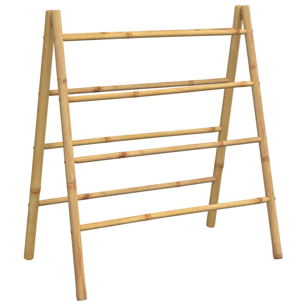 Double - Double Towel Ladder with 4 Rungs Bamboo