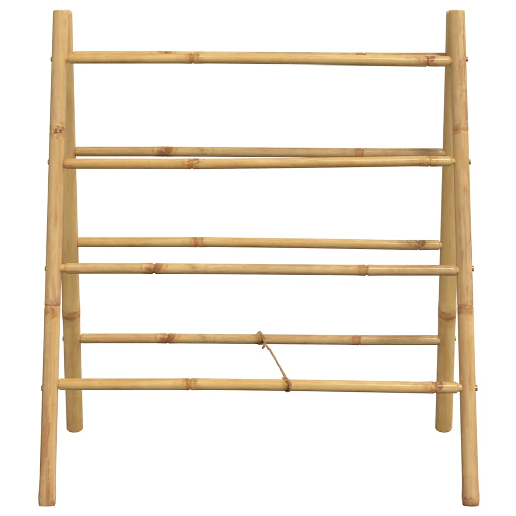Bamboo finish - Double Towel Ladder with 4 Rungs Bamboo
