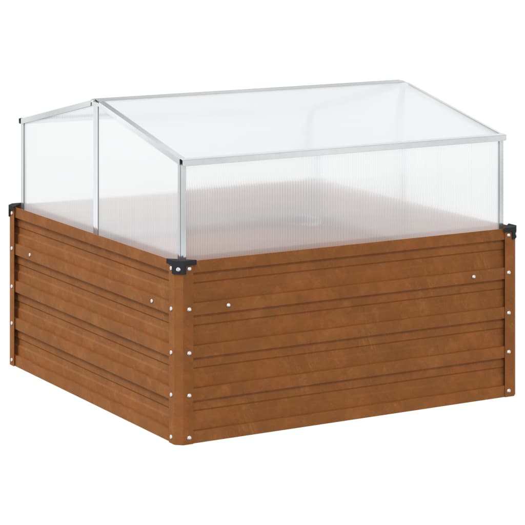 Raised Garden Bed Greenhouse Weathering Steel | Simpledeals