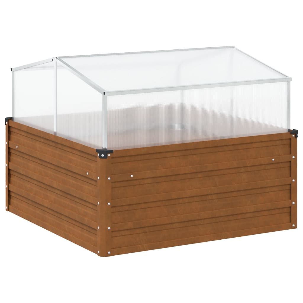 Raised Garden Bed Greenhouse Weathering Steel | Simpledeals