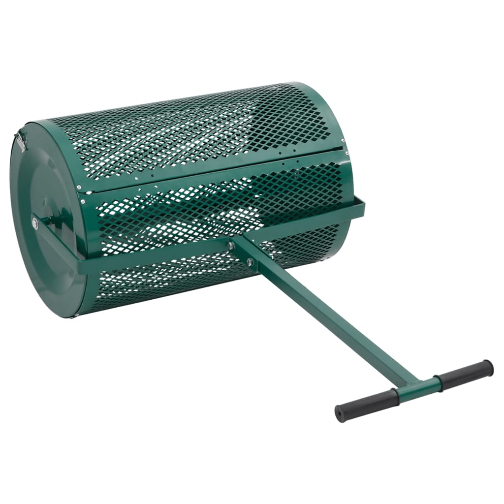 Compost Spreader Green Steel | Steel finish